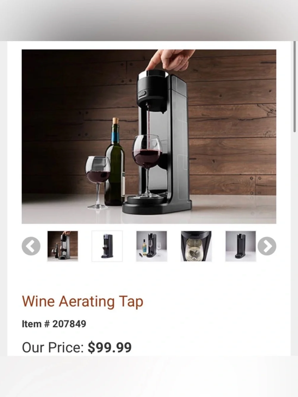 “Discontinued Electric Wine Aerating Tap System – Full Countertop Dispenser” - Picture 5 of 5